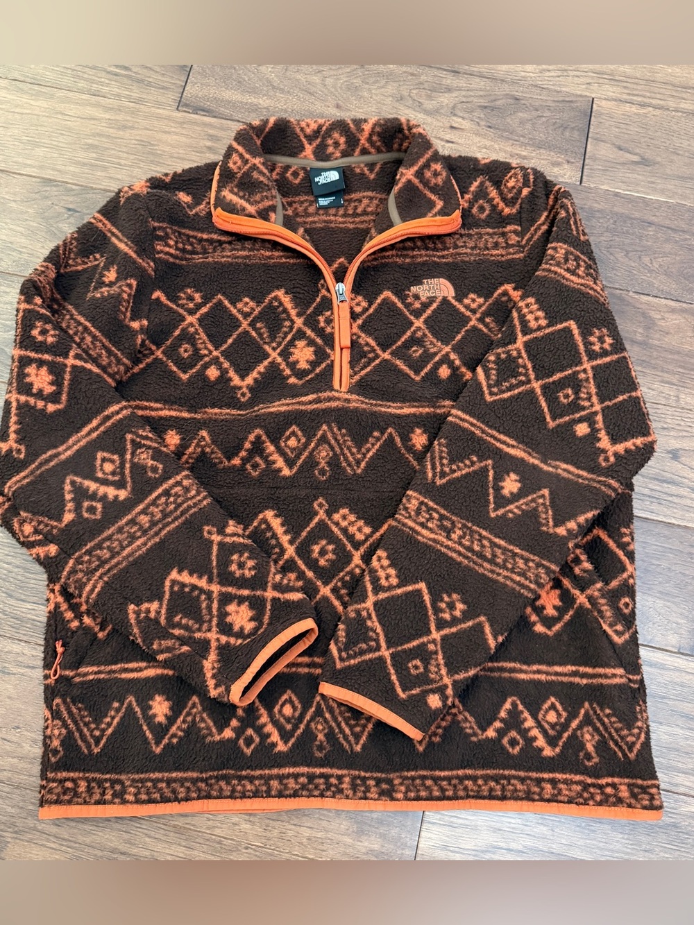 The North Face Aztec Printed Dunraven Sherpa 1/4 Zip Fleece Men’s Size Large